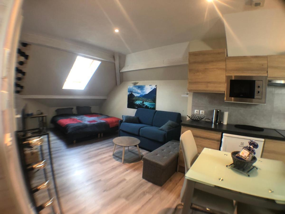Au Bord Du Lac D'Annecy, Logement Type Loft, Dans Residence Avec Plage Et Ponton Privee 杜约特 外观 照片