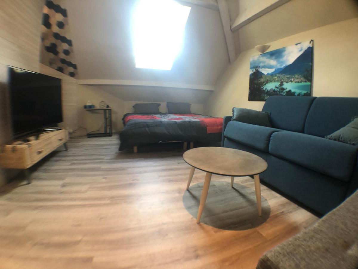 Au Bord Du Lac D'Annecy, Logement Type Loft, Dans Residence Avec Plage Et Ponton Privee 杜约特 外观 照片